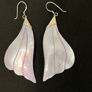 Elegant Pink Shell Earrings